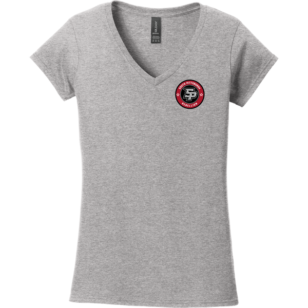 South Pittsburgh Rebellion Softstyle Ladies Fit V-Neck T-Shirt