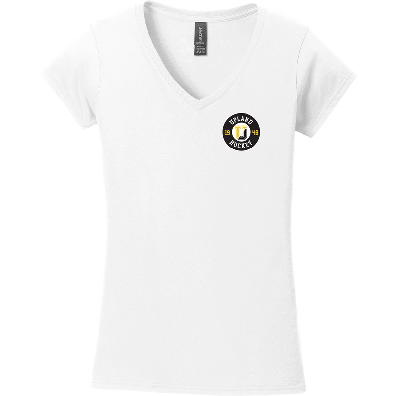 Upland Country Day School Softstyle Ladies Fit V-Neck T-Shirt