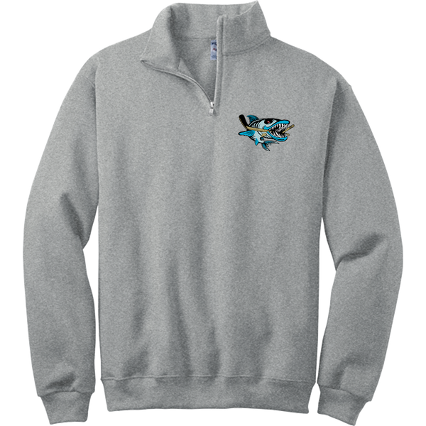 Boca Barracudas NuBlend 1/4-Zip Cadet Collar Sweatshirt