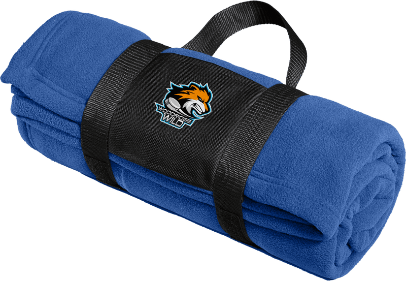 Woodridge Wild Fleece Blanket with Carrying Strap