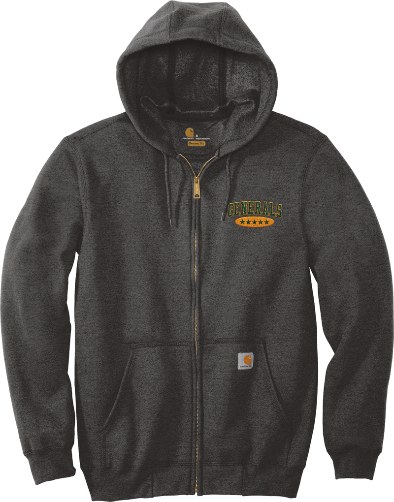 Red Bank Generals Carhartt Midweight Hooded Zip-Front Sweatshirt