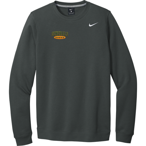 Red Bank Generals Nike Club Fleece Crew