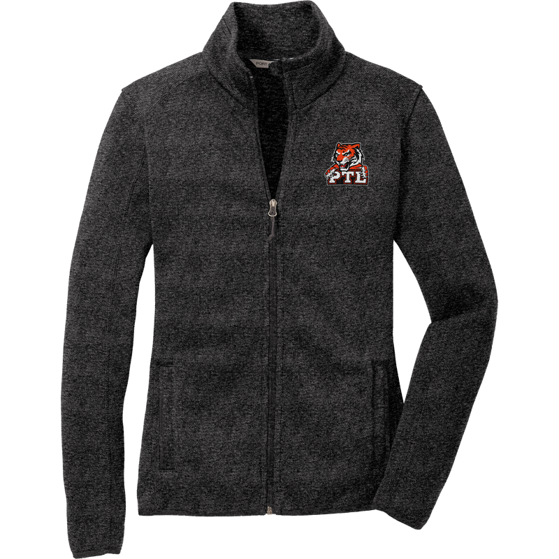 Princeton Tiger Lilies Ladies Sweater Fleece Jacket