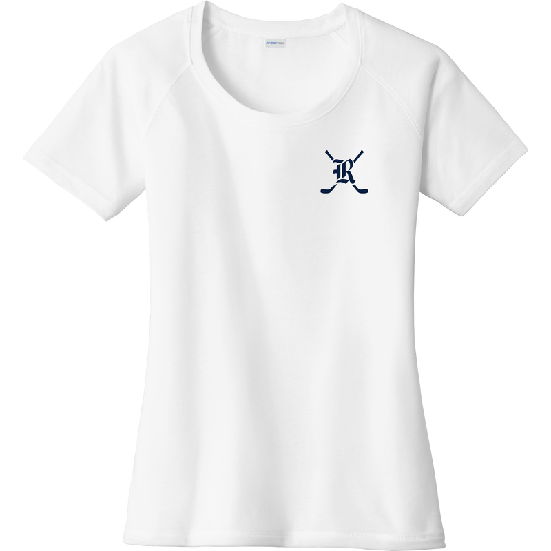 Randolph Middle School Ladies PosiCharge Tri-Blend Wicking Scoop Neck Raglan Tee