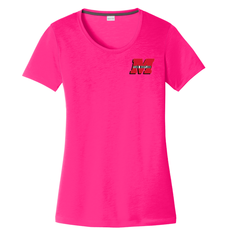 Team Maryland Ladies PosiCharge Competitor Cotton Touch Scoop Neck Tee