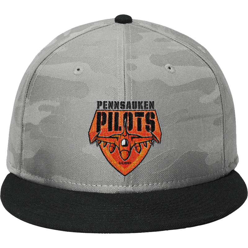 Pennsauken Pilots New Era Camo Flat Bill Snapback Cap