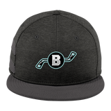 Brooklyn Aviators New Era Shadow Heather Striped Flat Bill Snapback Cap