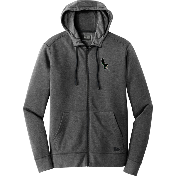 Wilmington Nighthawks New Era Tri-Blend Fleece Full-Zip Hoodie