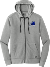 Brandywine Outlaws New Era Tri-Blend Fleece Full-Zip Hoodie