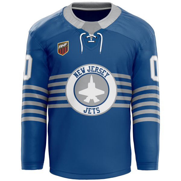 NJ Jets Adult Player Hybrid Jersey