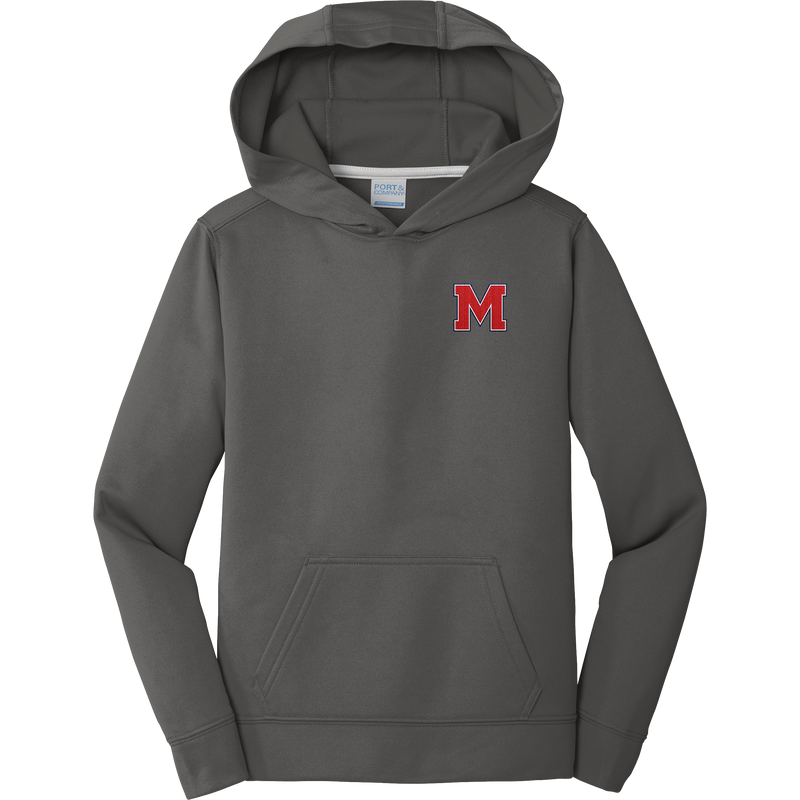 Mount St. Charles Youth Performance Fleece Pullover Hooded Sweatshirt