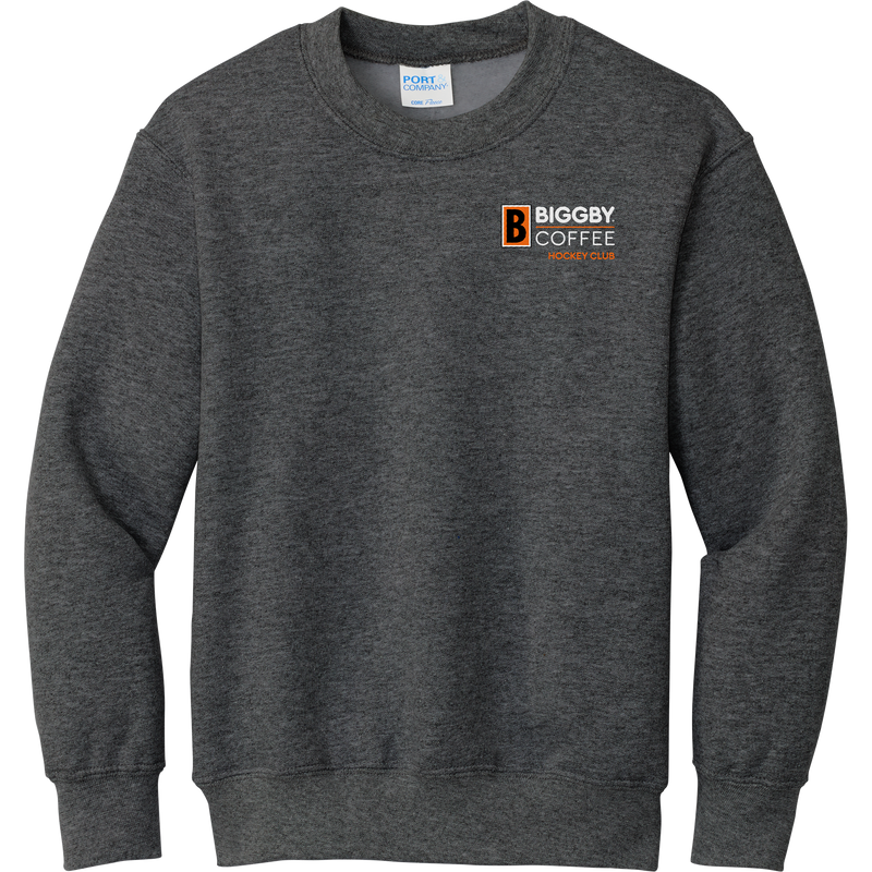 Biggby Coffee Hockey Club Youth Core Fleece Crewneck Sweatshirt