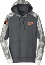 Biggby Coffee AAA Sport-Wick Mineral Freeze Fleece Colorblock Hooded Pullover