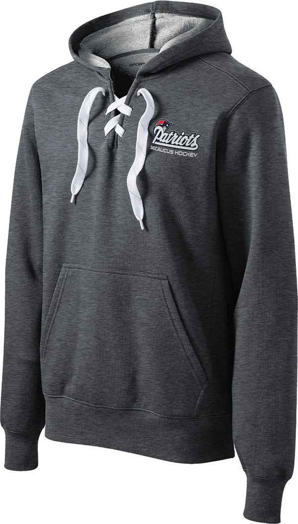 Secaucus Patriots Lace Up Pullover Hooded Sweatshirt