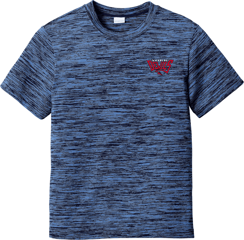 York Devils Youth PosiCharge Electric Heather Tee