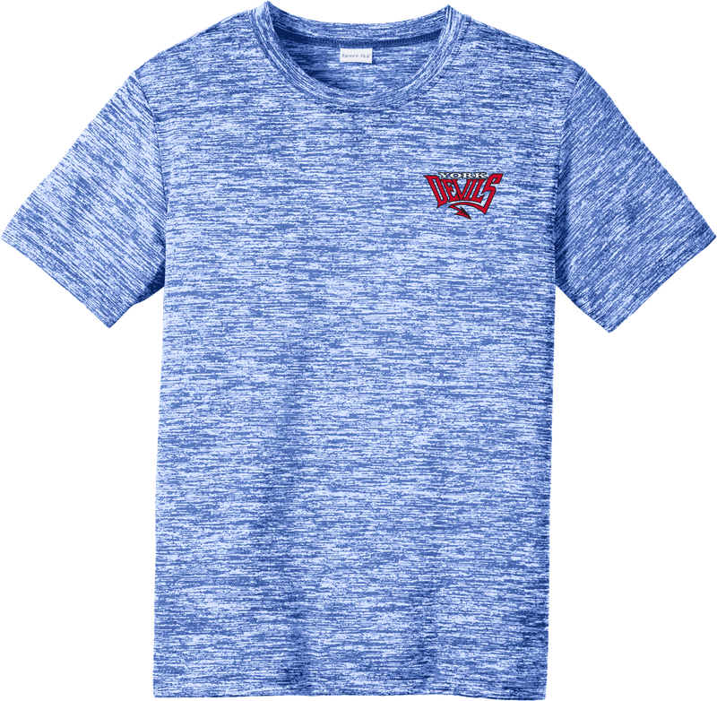 York Devils Youth PosiCharge Electric Heather Tee