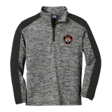 Princeton Jr. Tigers Youth PosiCharge Electric Heather Colorblock 1/4-Zip Pullover